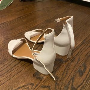 Steve Madden Ireene Sandal Heel in White